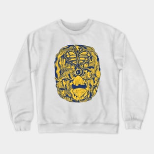 Navy Gold Metamorphosis Wave of Thoughts Crewneck Sweatshirt